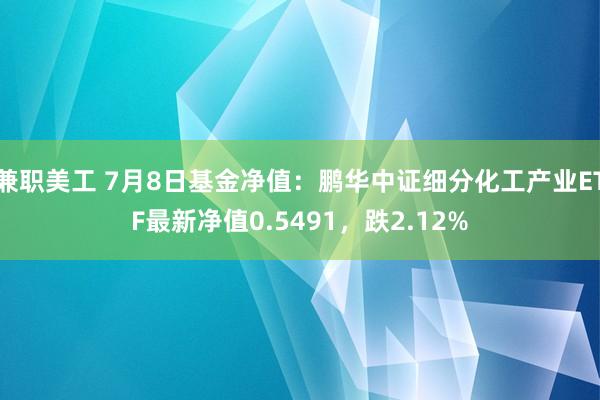 兼职美工 7月8日基金净值：鹏华中证细分化工产业ETF最新净值0.5491，跌2.12%